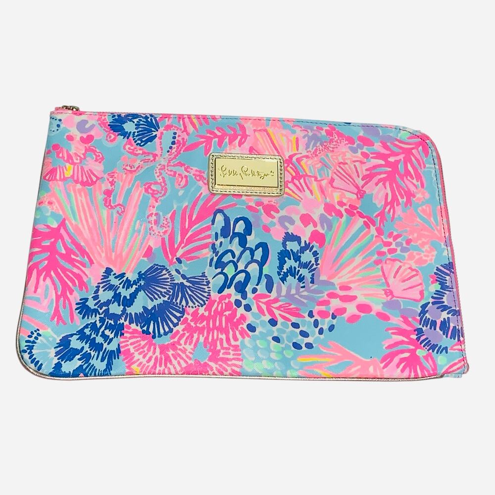 Lilly Pulitzer Tech Pouch Set Multi Splendor In‎ The Sand - Picture 12 of 12